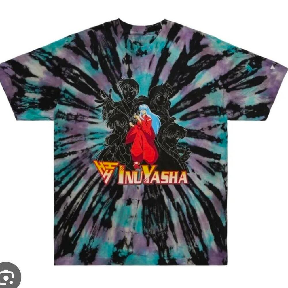 Hypland Inuyasha Tie Dye Graphic Tee Multicolor XXXL NWT (Oversized)
